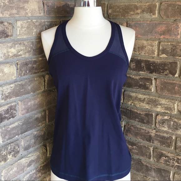 navy blue yoga top